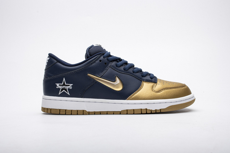 LJR Nike SB Dunk Low Supreme Jewel Swoosh Gold CK3480-700