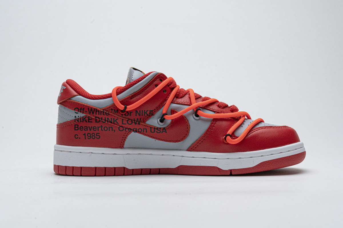 LJR Nike Dunk Low Off-White University Red CT0856-600