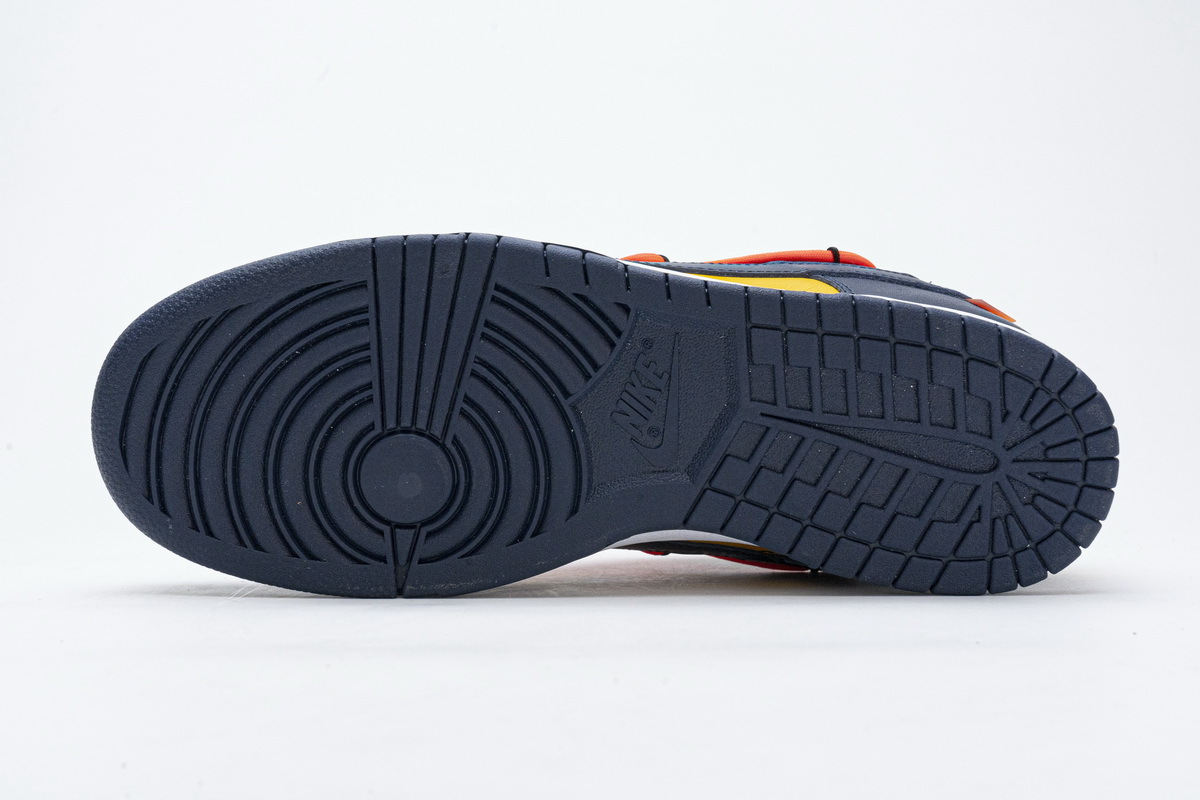 LJR Nike Dunk Low Off-White University Gold Midnight Navy CT0856-700