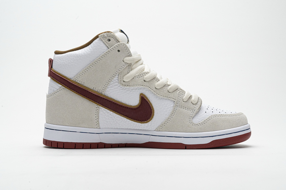 PK God Nike SB Dunk High Sail Bright Crimson CV9499-100