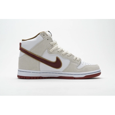 PK God Nike SB Dunk High Sail Bright Crimson CV9499-100 02