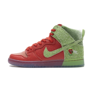 PK God Nike SB Dunk High Strawberry Cough CW7093-600 01