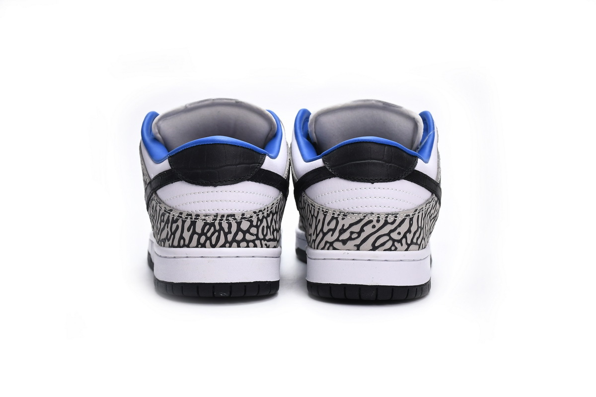 LJR Nike Dunk Low Black White Blue CU1727-106 