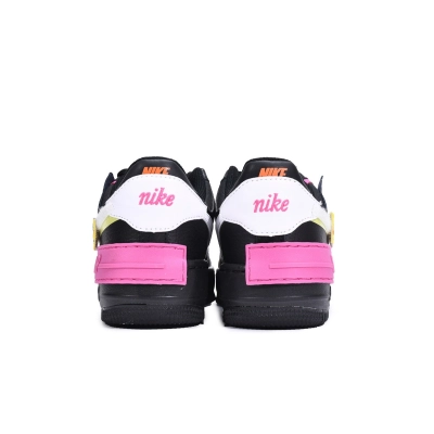LJR Nike Air Force 1 Shadow Removable Patches Black Pink CU4743-001 02