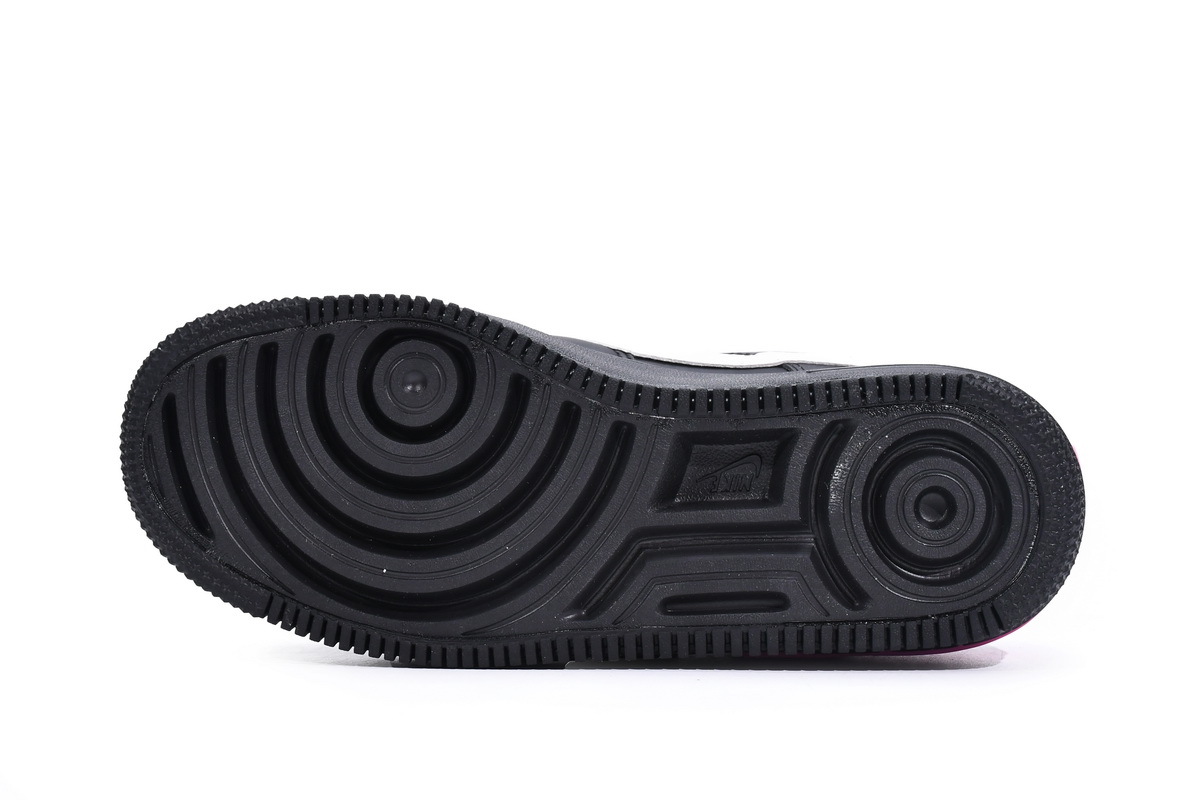 LJR Nike Air Force 1 Shadow Removable Patches Black Pink CU4743-001