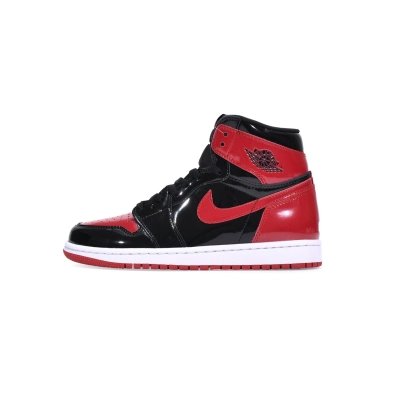 LJR Air Jordan 1 High OG Bred Patent 555088-063 01