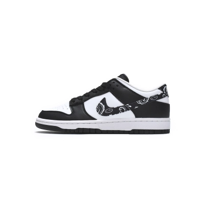 PK God Nike Dunk Low Black Paisley DH4401-100  01