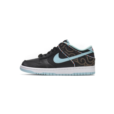 PK God Batch Nike Dunk Low Barber Shop - Black DH7614-001  01