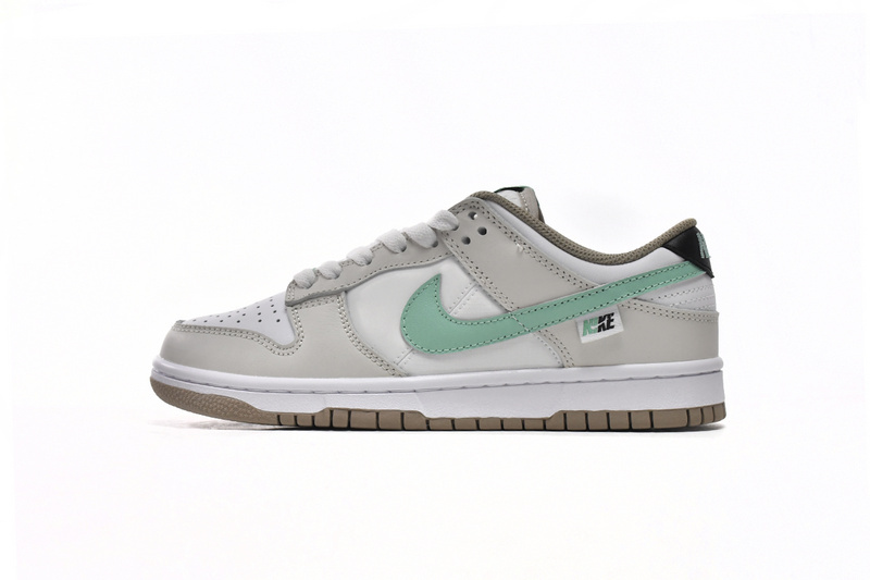 LJR Nike Dunk Low Split Seam White Tan Mint (GS)  DX6063-131