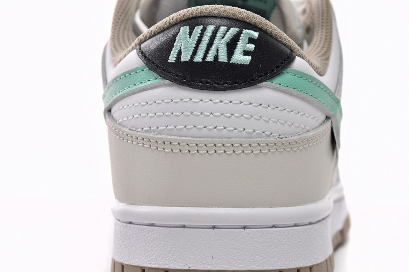 LJR Nike Dunk Low Split Seam White Tan Mint (GS)  DX6063-131