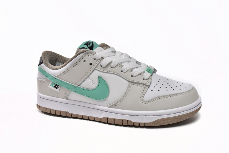 LJR Nike Dunk Low Split Seam White Tan Mint (GS)  DX6063-131
