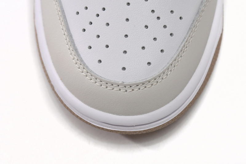 LJR Nike Dunk Low Split Seam White Tan Mint (GS)  DX6063-131