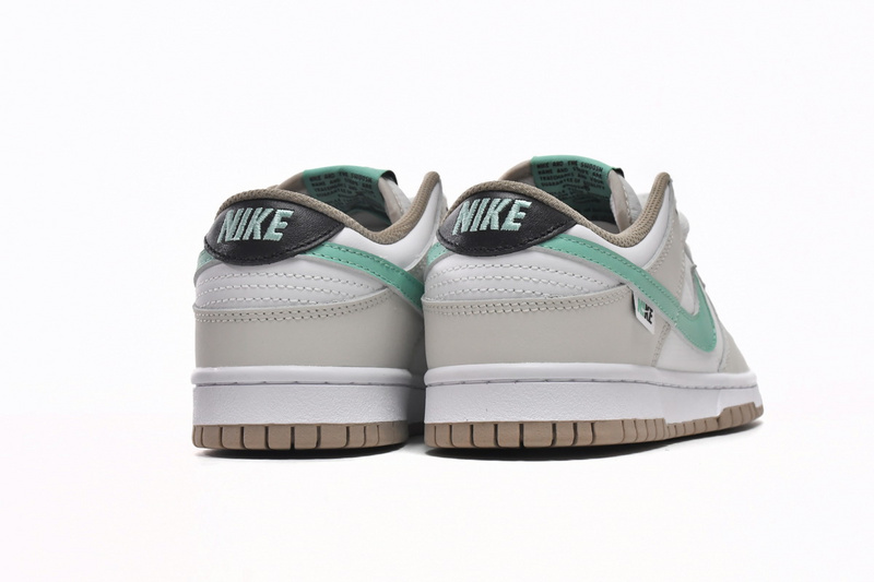 LJR Nike Dunk Low Split Seam White Tan Mint (GS)  DX6063-131