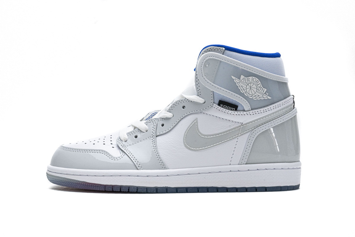Yes Sneaker Air Jordan 1 Retro High Zoom White Racer Blue CK6637-104
