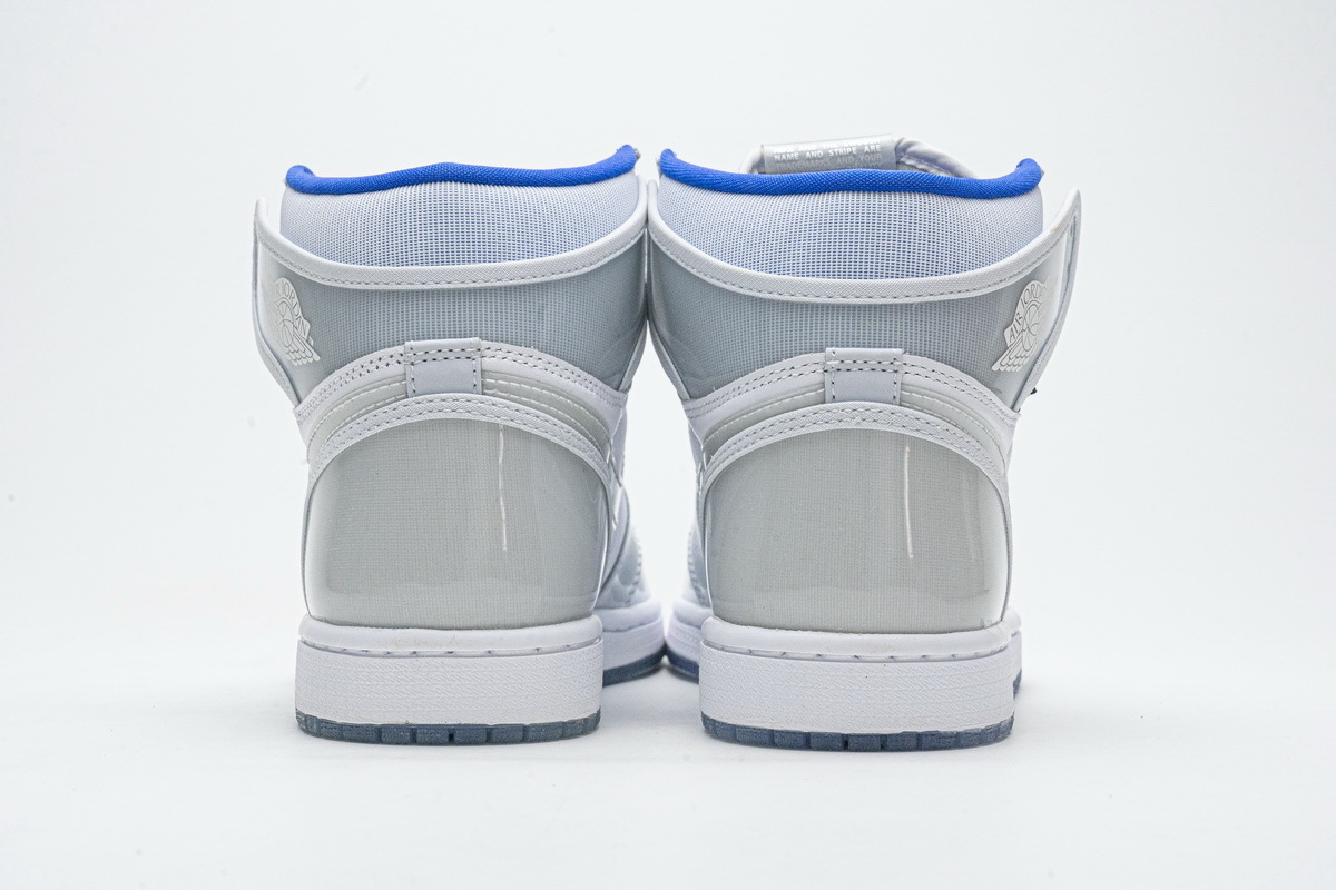 Yes Sneaker Air Jordan 1 Retro High Zoom White Racer Blue CK6637-104