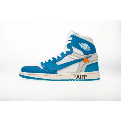 Yes Sneaker Air Jordan 1 Retro High Off-White University Blue AQ0818-148 01