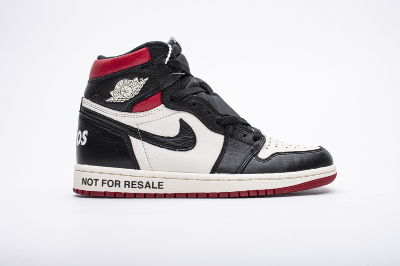 Yes Sneaker Air Jordan 1 Retro High "Not for Resale" Varsity Red 861428-106