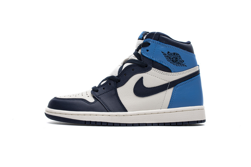Yes Sneaker Air Jordan 1 Retro High Obsidian UNC 555088-140