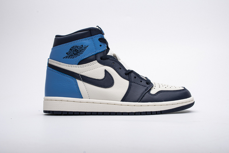 Yes Sneaker Air Jordan 1 Retro High Obsidian UNC 555088-140
