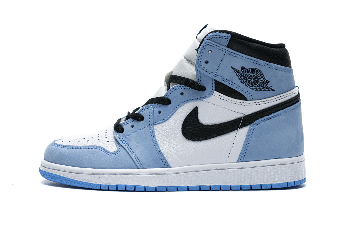 Yes Sneaker Air Jordan 1 Retro High White University Blue Black 555088-134