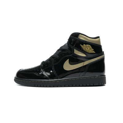 Yes Sneaker Air Jordan 1 Retro High Black Metallic Gold (2020) 555088-032 01