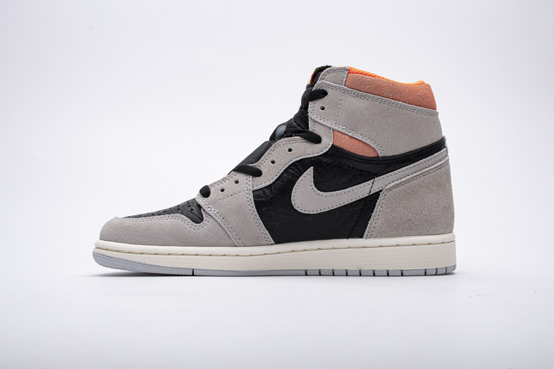 Yes Sneaker Air Jordan 1 Retro High Neutral Grey Hyper Crimson 555088-018