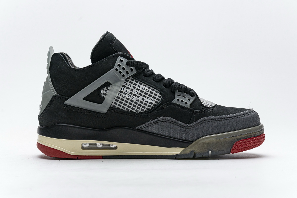 Yes Sneaker Air Jordan 4 OFF White Bred CV9388-001