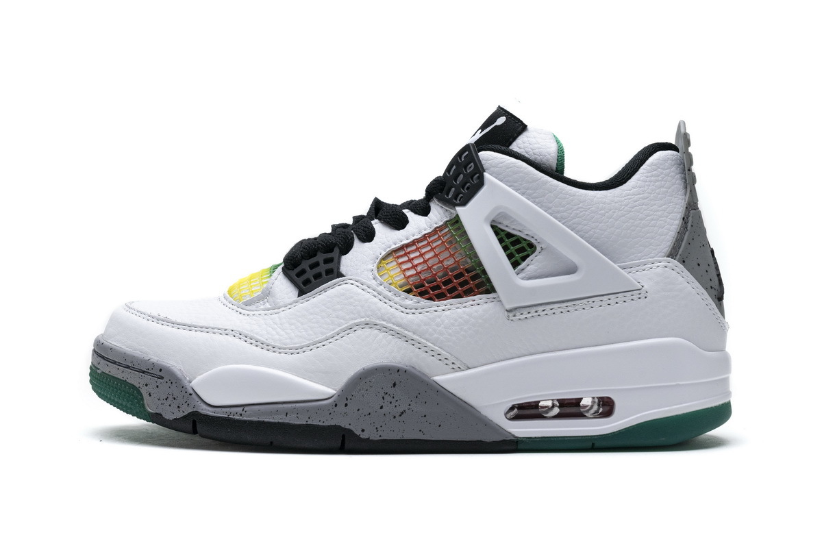 Yes Sneaker Air Jordan 4 Retro Lucid Green Rasta (W) AQ9129-100