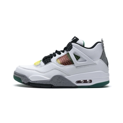 Yes Sneaker Air Jordan 4 Retro Lucid Green Rasta (W) AQ9129-100 01