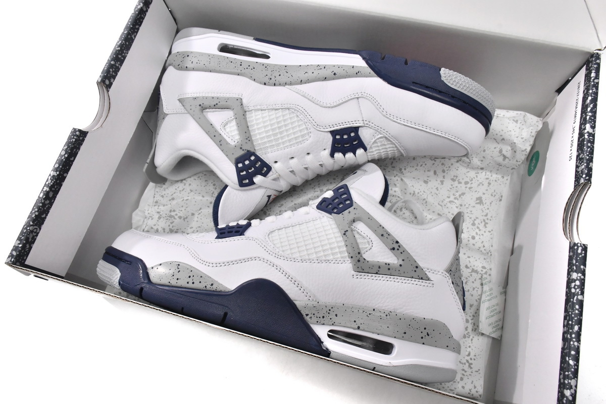 PK God Batch Air Jordan 4 Retro White Midnight Navy DH6927-140