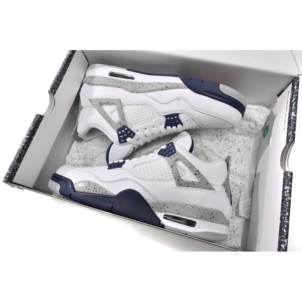 PK God Batch Air Jordan 4 Retro White Midnight Navy DH6927-140