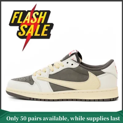 【Hidden Batch】Air Jordan 1 Retro Low OG SP Travis Scott Reverse Mocha DM7866-162 01