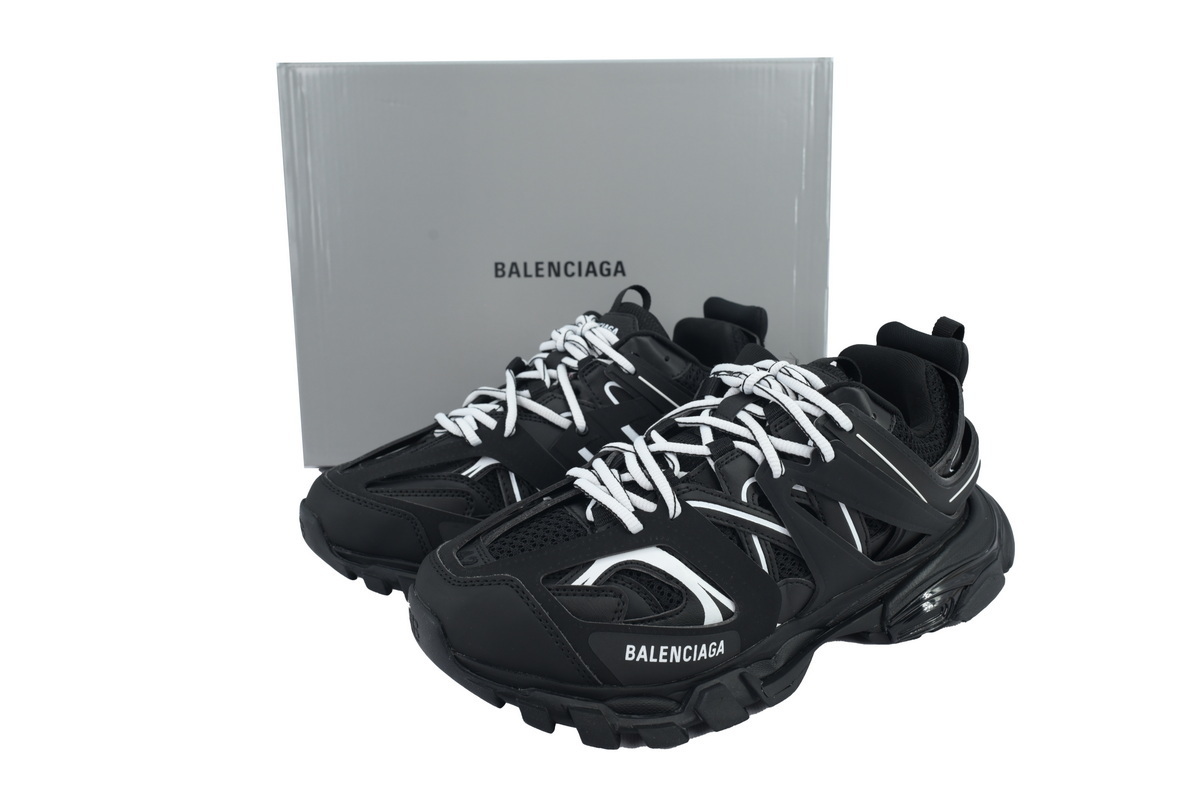 542023 W1GB1  Balenciaga Track LED   Black And  White