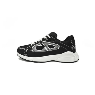 Dior Light Grey 'B30' Sneakers Black Coffee Color 3SN279ZND-H969 01