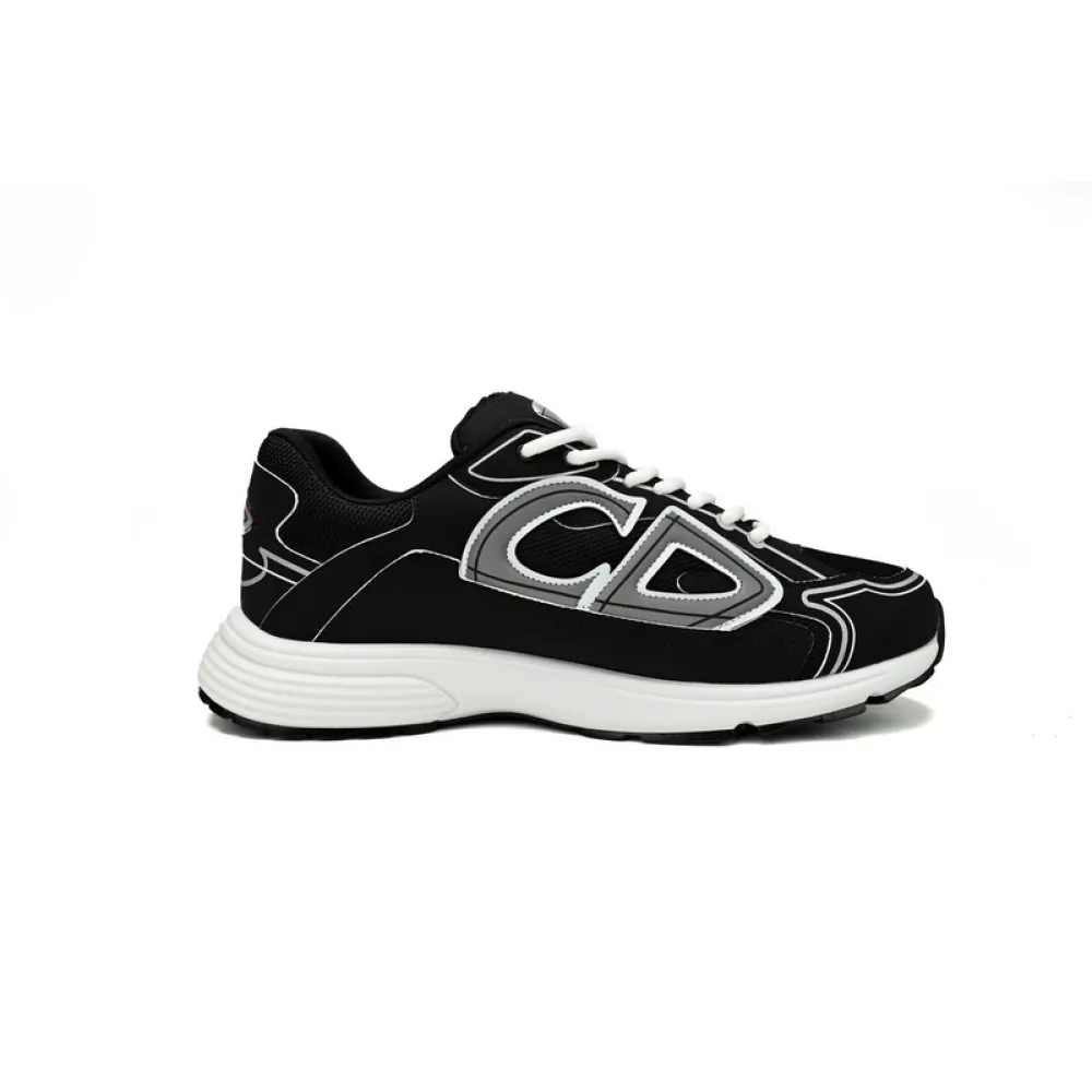Dior Light Grey 'B30' Sneakers Black Coffee Color 3SN279ZND-H969