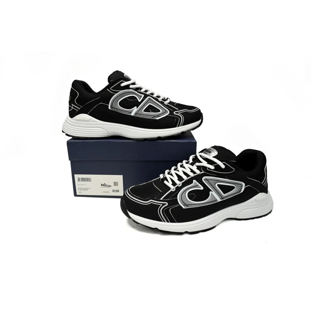 Dior Light Grey 'B30' Sneakers Black Coffee Color 3SN279ZND-H969