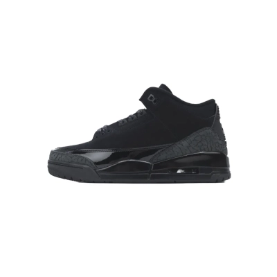 PK God Batch Air Jordan 3 Retro Black Cat 136064-002 01