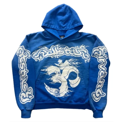Hellstar Studios Blue Yoga Hoodie 01
