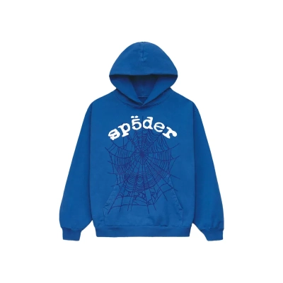 Sp5der Legacy Hoodie Blue 01