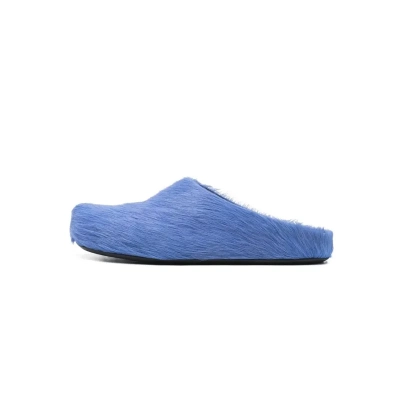 Marni Long hair Calfskin Fussbett Sabot Blue SBMR000600P412200B50 01