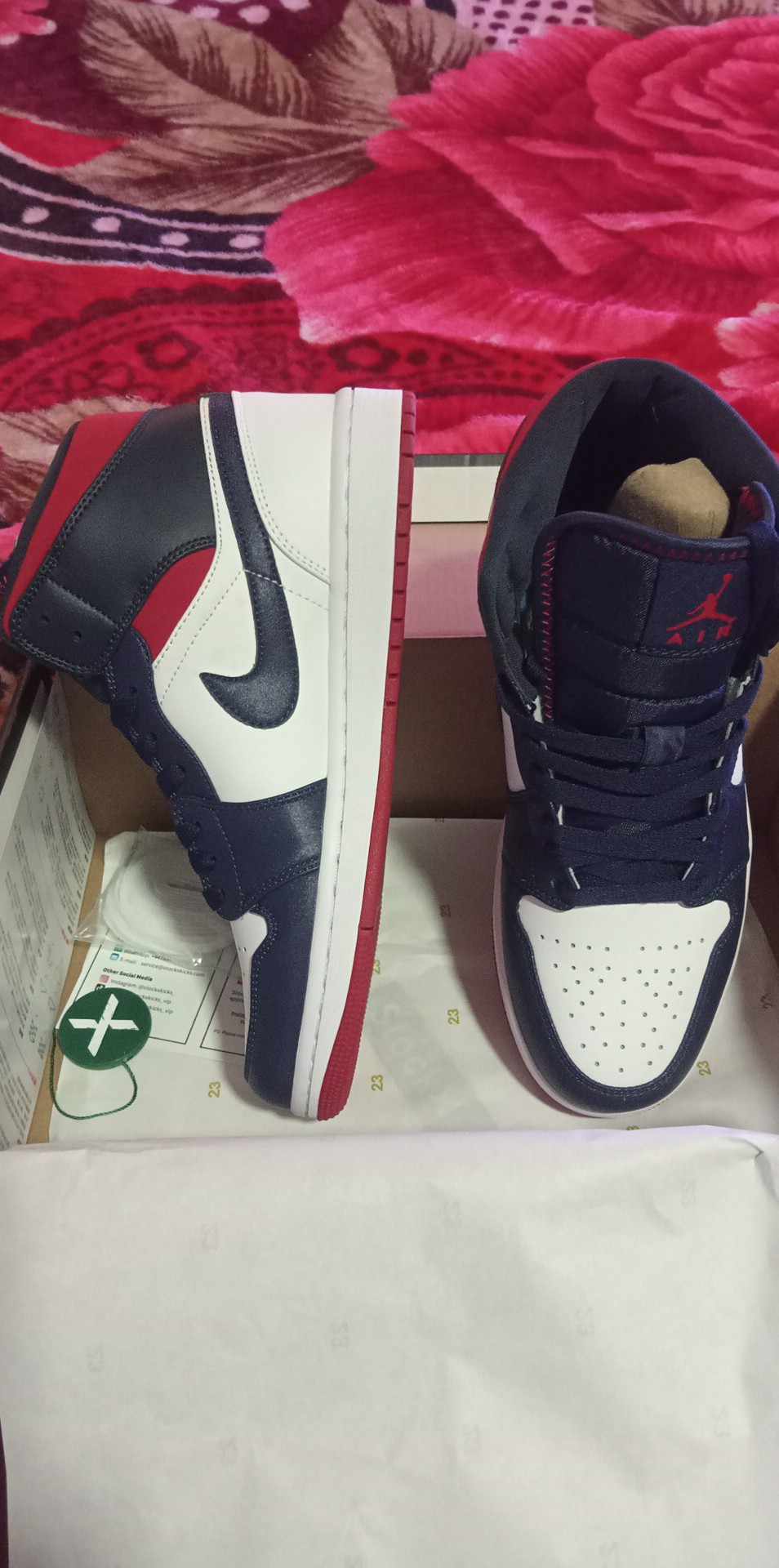 LJR Air Jordan 1 Mid SE USA 852542-104 review FrAncy Fabito 00