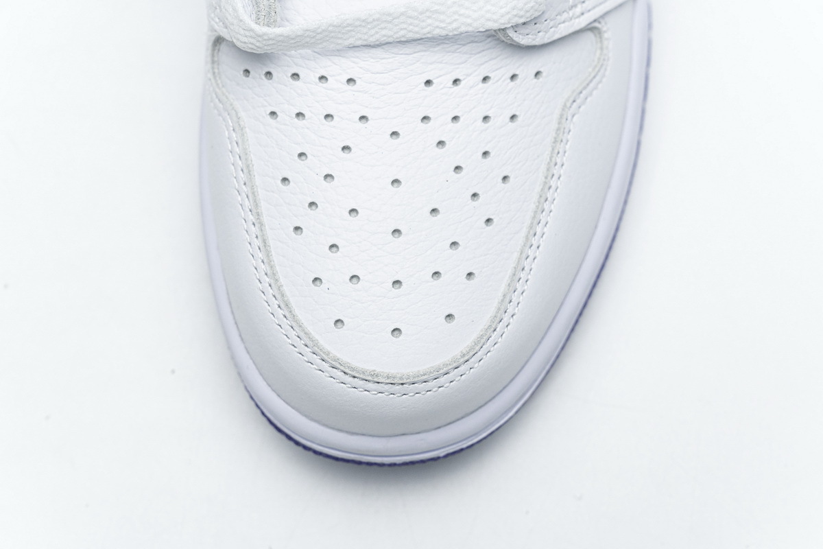 Coco Shoes Air Jordan 1 Retro High OG White Purple CD0461-151 - Cocoshoesvip.net