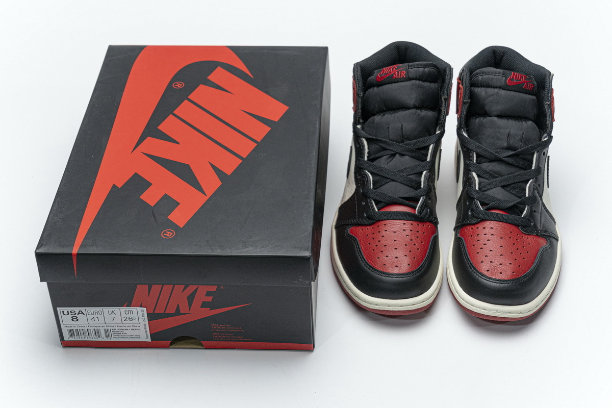 Coco Shoes Air Jordan 1 Retro High Bred Toe 555088-610 - Cocoshoesvip.net