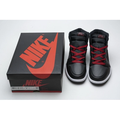 Air Jordan 1 Retro High Black Satin Gym Red 555088-060 02