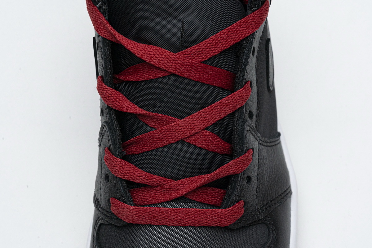 Coco Shoes Air Jordan 1 Retro High Black Satin Gym Red 555088-060 - Cocoshoesvip.net