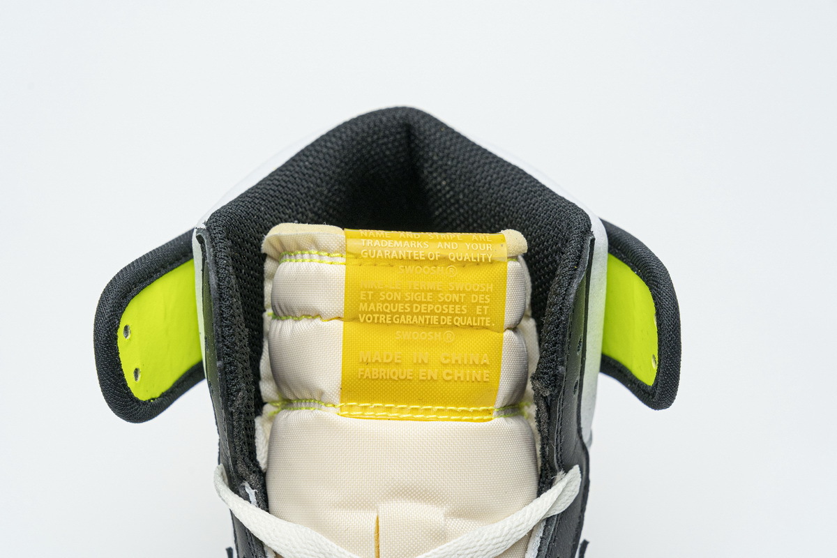 Coco Shoes Air Jordan 1 Retro High White Black Volt University Gold 555088-118 - Cocoshoesvip.net
