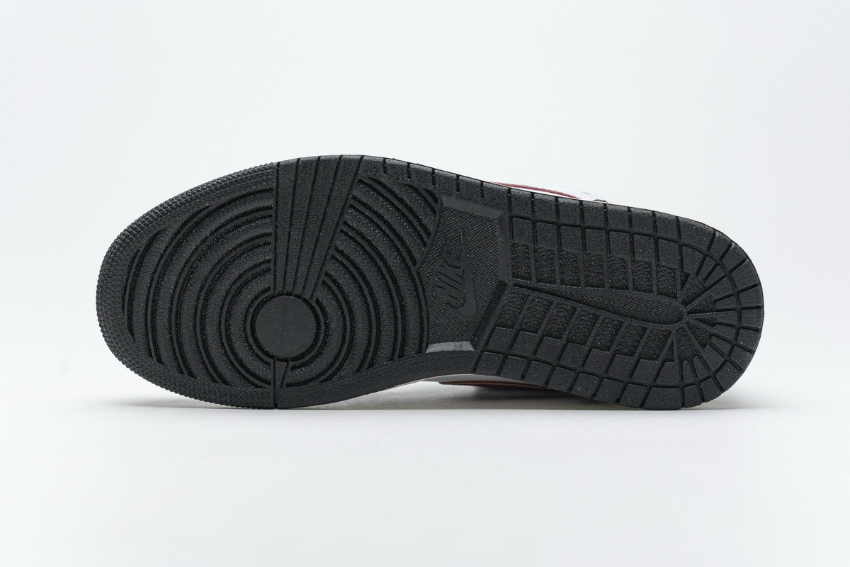 Coco Shoes Air Jordan 1 Retro High Black Gym Red 555088-061 - Cocoshoesvip.net