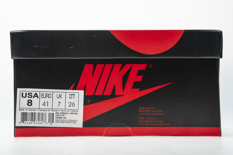 Coco Shoes Air Jordan 1 Retro High Clay Green 555088-135 - Cocoshoesvip.net