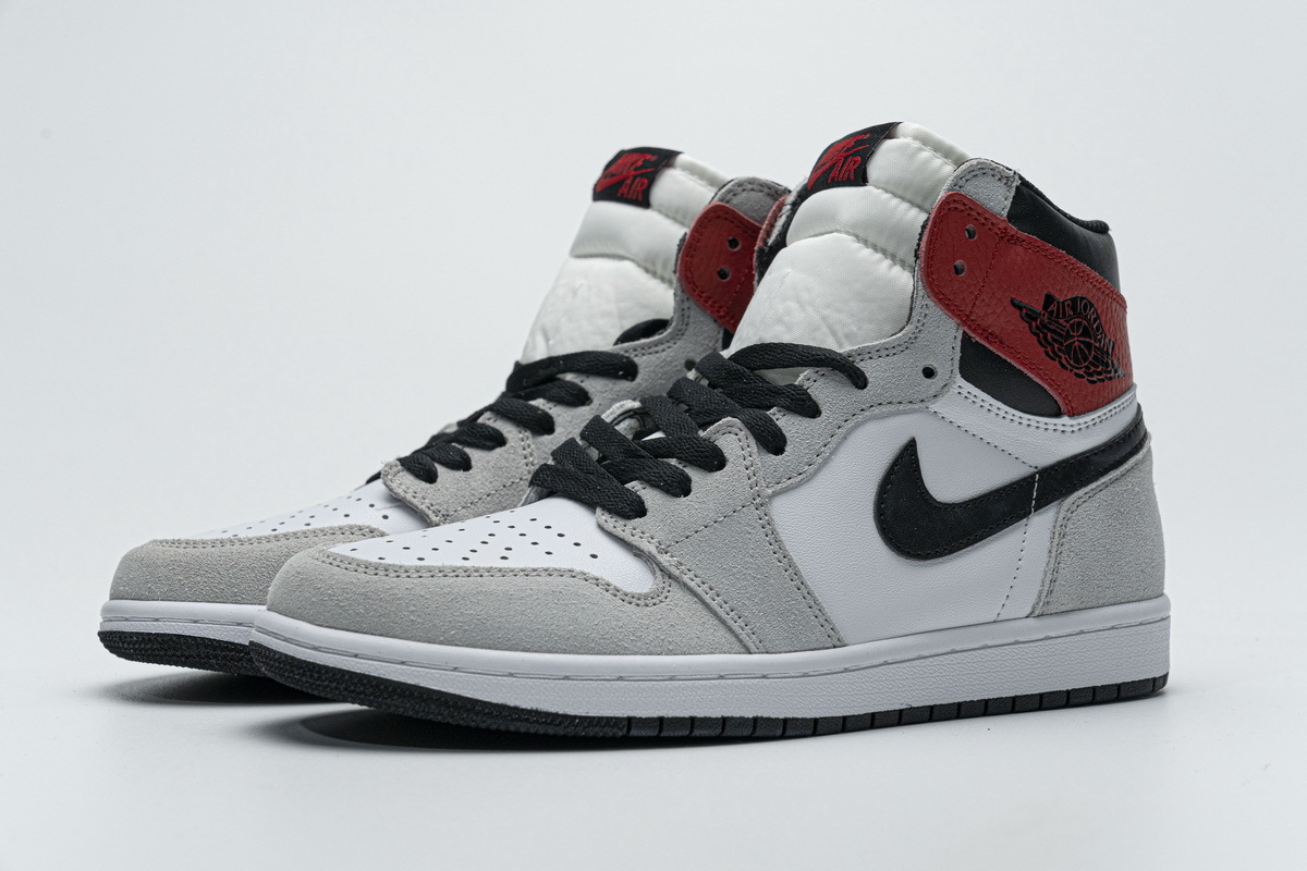Coco Shoes Air Jordan 1 Retro High Light Smoke Grey 555088-126 - Cocoshoesvip.net
