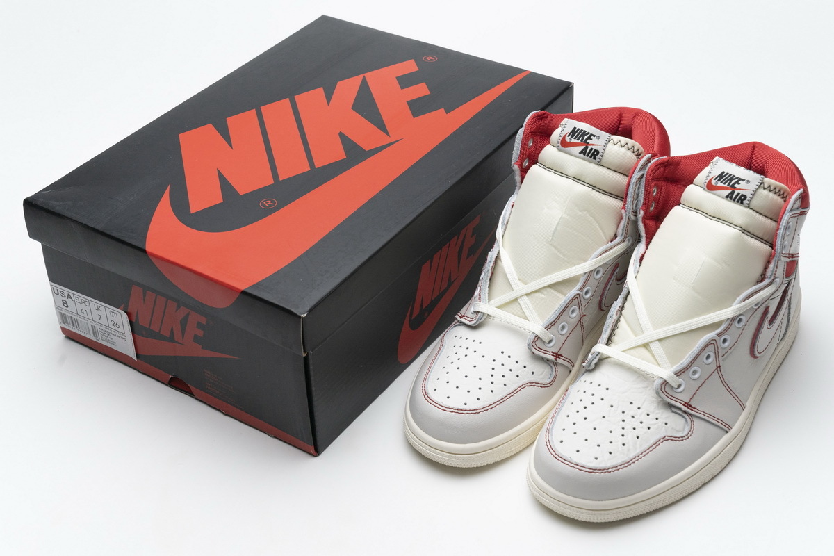 Coco Shoes Air Jordan 1 Retro High Phantom Gym Red 555088-160 - Cocoshoesvip.net